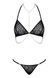 Спокусливий Комплект Obsessive Pantheria set, Чорний, S/M