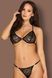 Спокусливий Комплект Obsessive Pantheria set, Чорний, L/XL