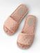 Махровые тапочки с открытым носком Terry Twins, Персиковый, 36/37, 25