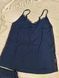 Пижама однотонная шорты и майка Plus Size 39052, Темно-синий, 3XL